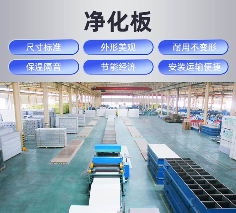 岩棉玻镁夹芯板,净化板材